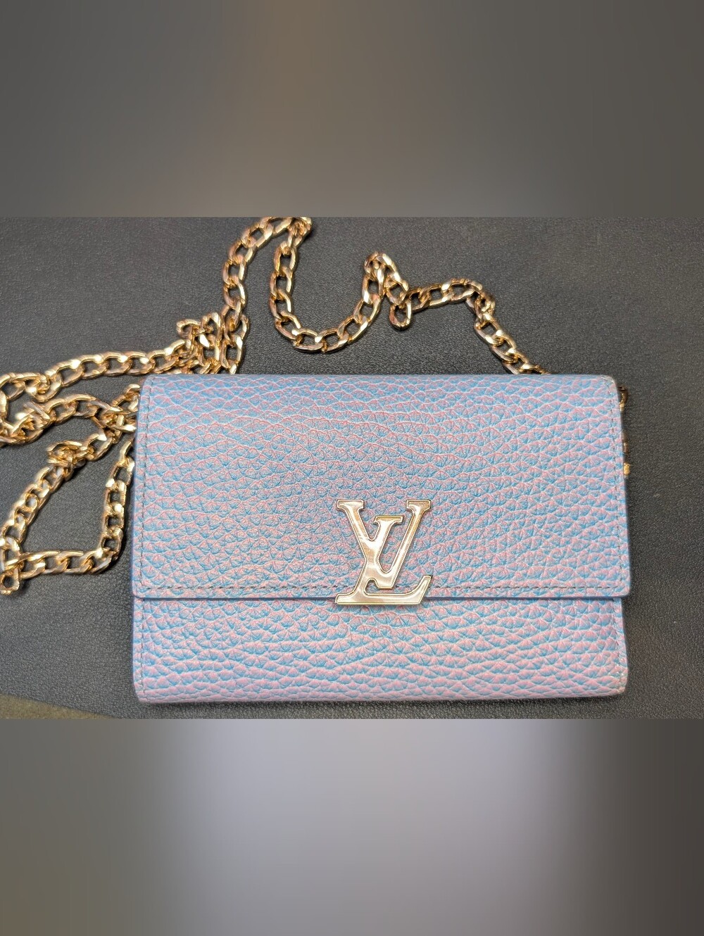 Louis Vuitton Taurillon Stardust Capucines Compact Wallet